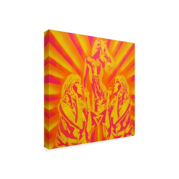 Abstract Graffiti 'Disco' Canvas Art,14x14